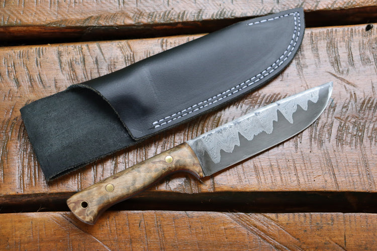 Isis San Mai Damast Jagdmesser - LAMINA Knives Schweiz